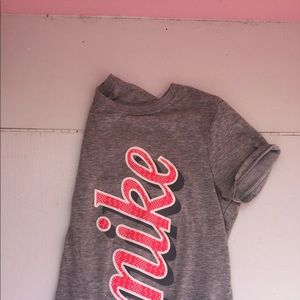 Kids pink polkadot Nike T-shirt